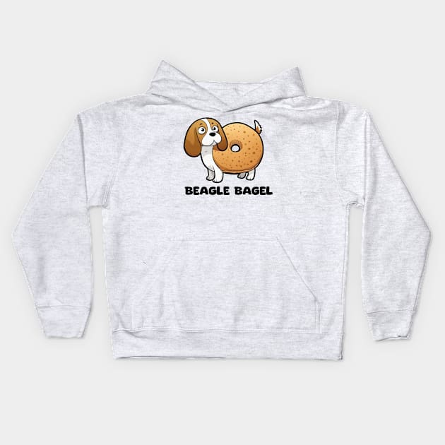 Beagle Bagel Kids Hoodie by TheUnknown93